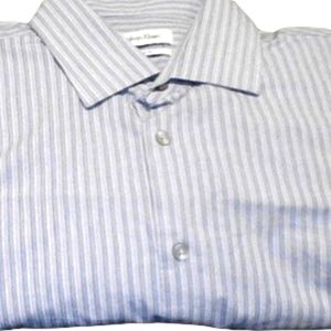 (XXX) Blue whteCalvin Klein regular fit 16.5 34/35 shirt